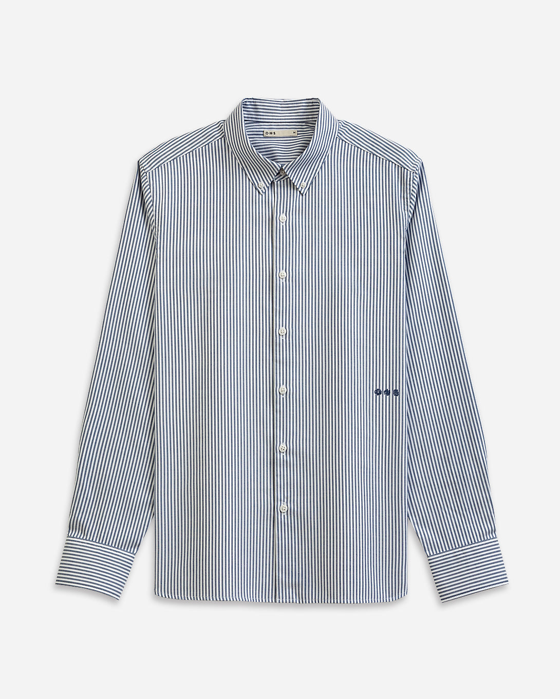 NAVY/WHITE STRIPE Fulton Stripe Shirt Mens Button Down Logo