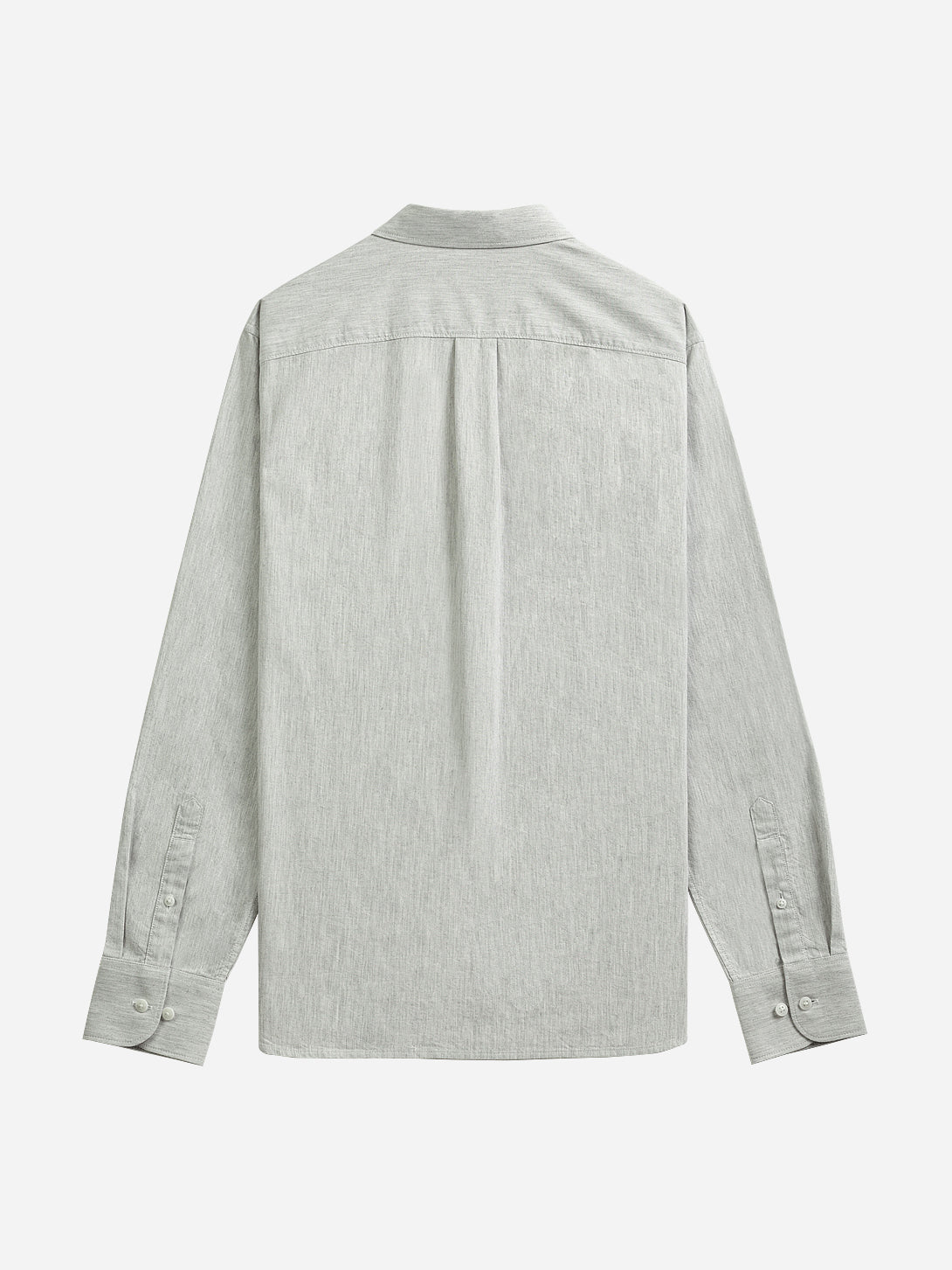 LT GREY HEATHER Fulton Heather Oxford Shirt Mens Button Down All Season Long Sleeve