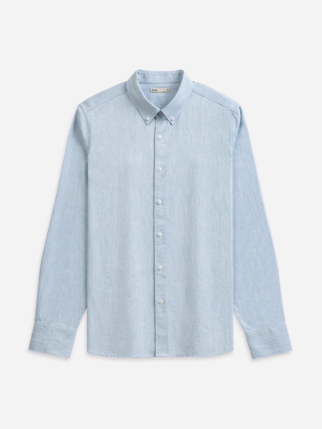 LT BLUE HEATHER Fulton Heather Oxford Shirt Mens Button Down All Season Long Sleeve