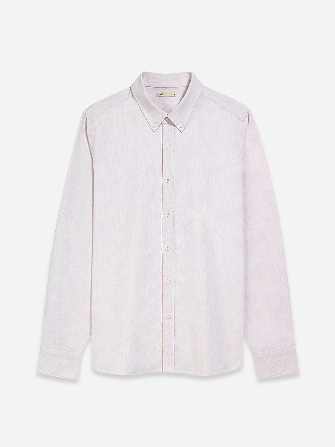 PINK HEATHER Fulton Heather Oxford Shirt Mens Button Down All Season Long Sleeve