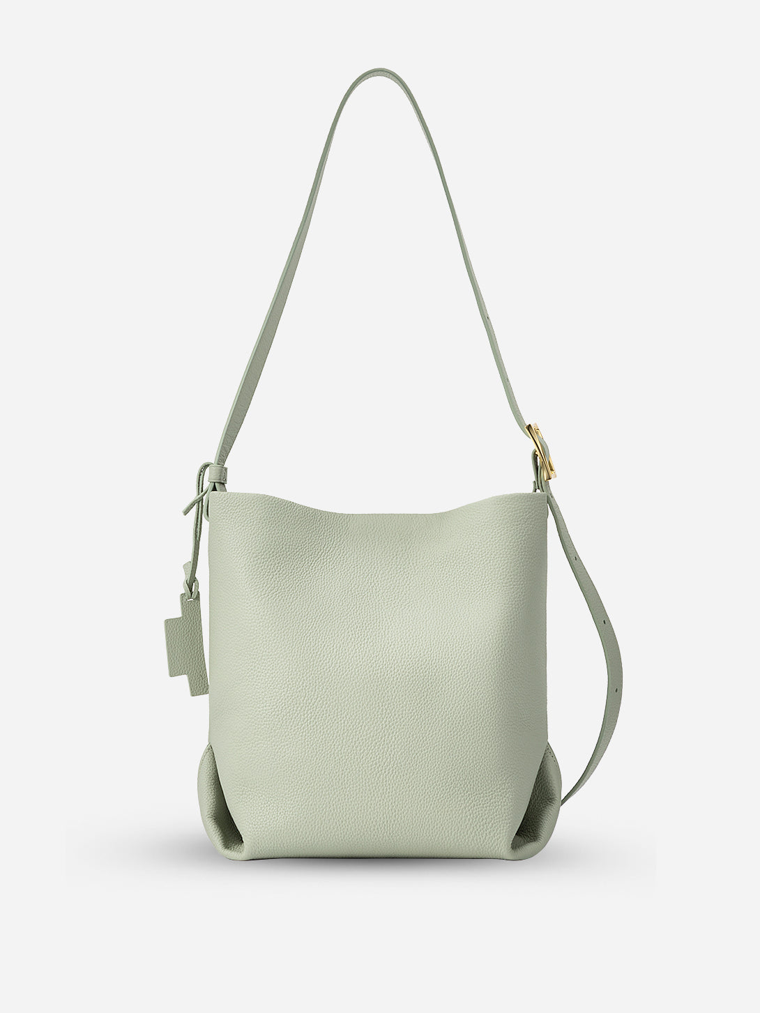Seaweed Green Medium Fold Hobo Womens Shoulder Bag Womens Leather Carry Bag