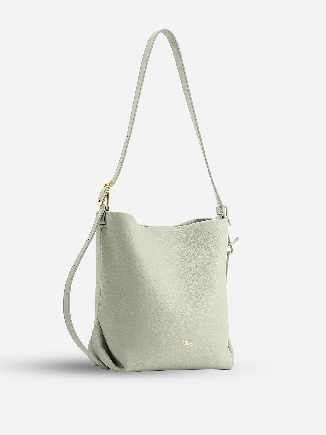 Seaweed Green Medium Fold Hobo Womens Shoulder Bag Womens Leather Carry Bag
