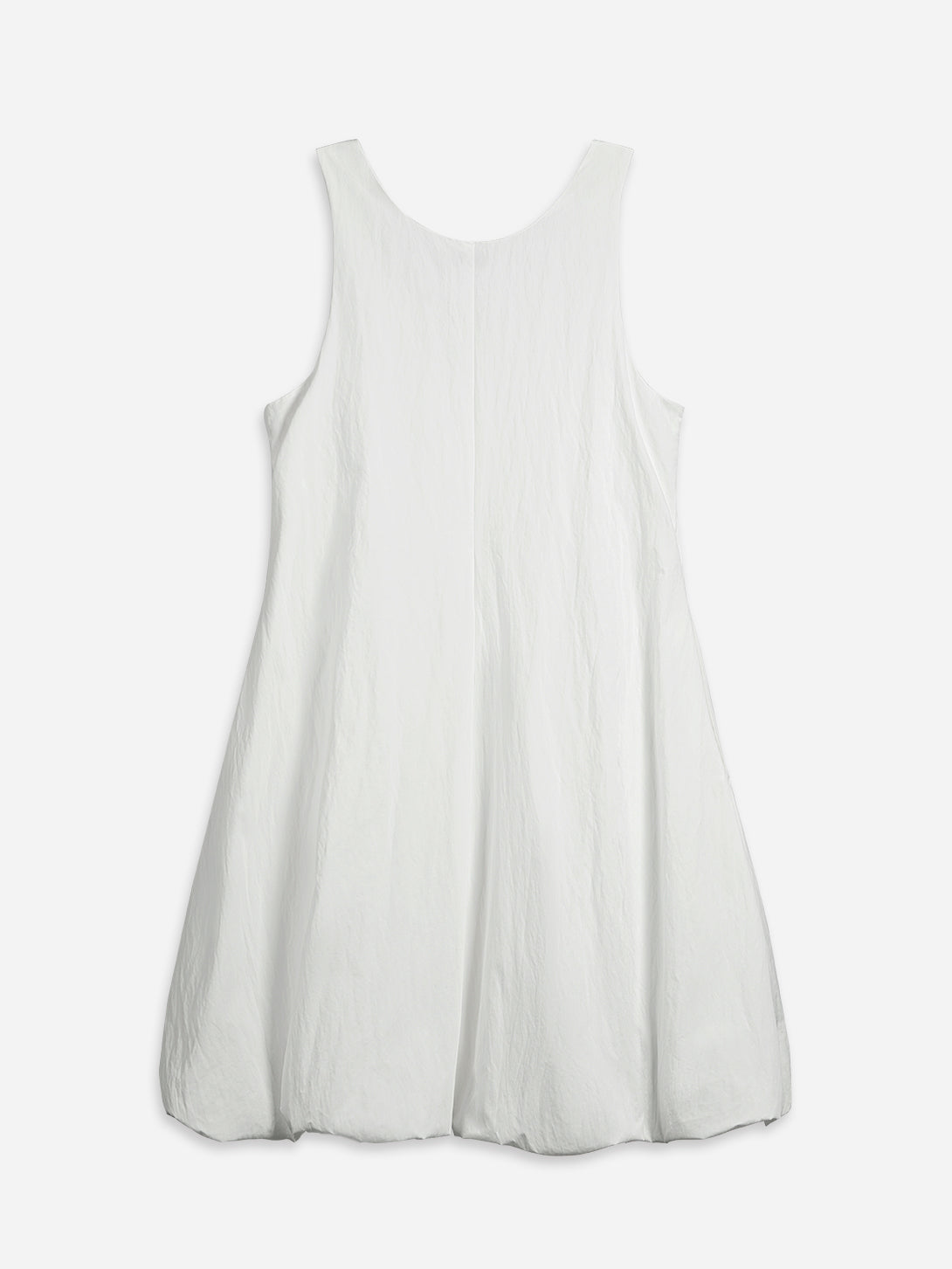 Pure White Cloud Dress Womens Sleeveless Dress Pleated Dress Womens Short Length Dress