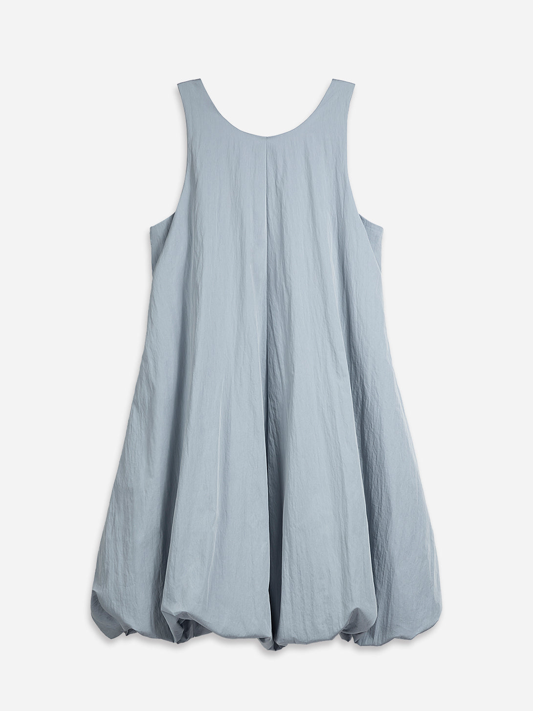 Sea Blue Cloud Dress Womens Sleeveless Dress Pleated Dress Womens Short Length Dress