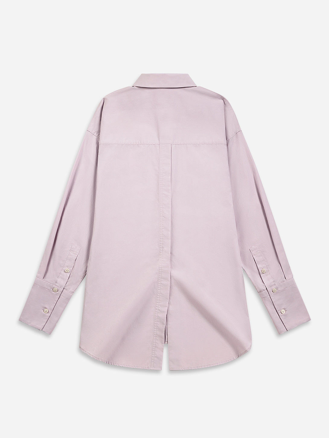 Iris Purple Back Slit Shirt Womens Button Up Shirt Long Sleeve Woven Shirt Womens Collared Dress Shirt