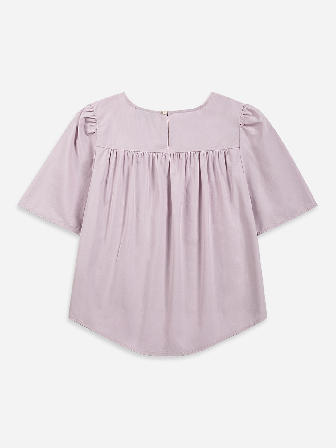 Iris Purple Puff Sleeve Blouse Womens Purple Puff Sleeve Shirt Womens Summer Blouse