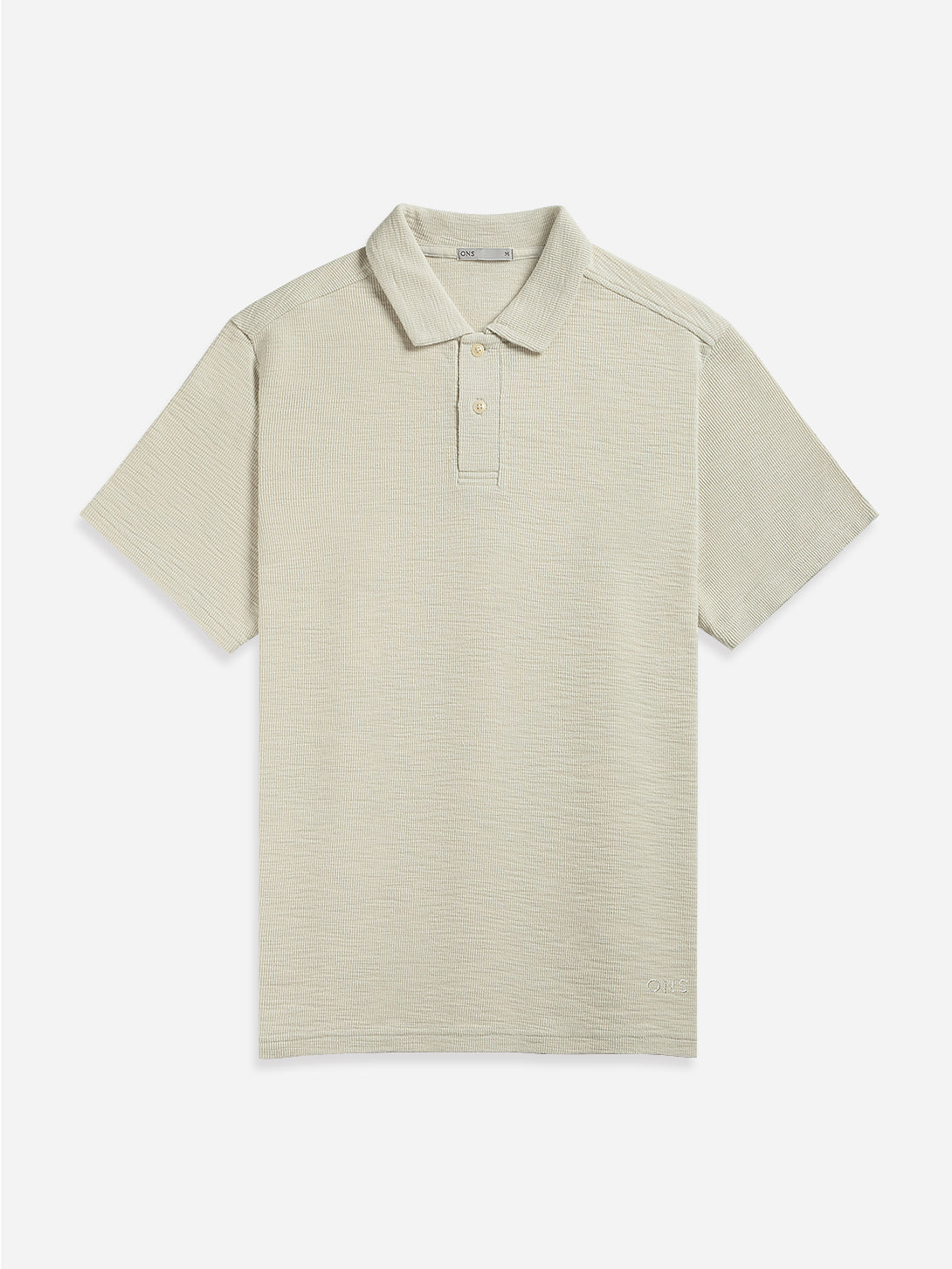 Silver Birch Bennett Slub Waffle Polo Mens Summer Polo Shirt Slub Waffle Fabric Collared Shirt Lightweight Polo Shirt