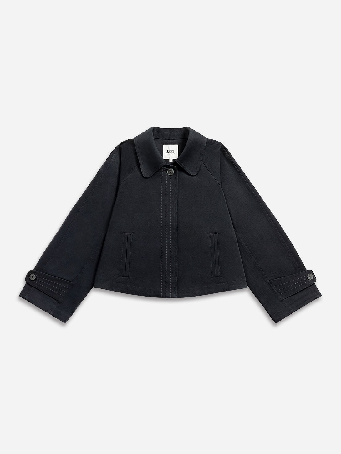 Navy Blazer The Maker's Jacket Womens Cropped Collared Jacket Future Classics Outerwear