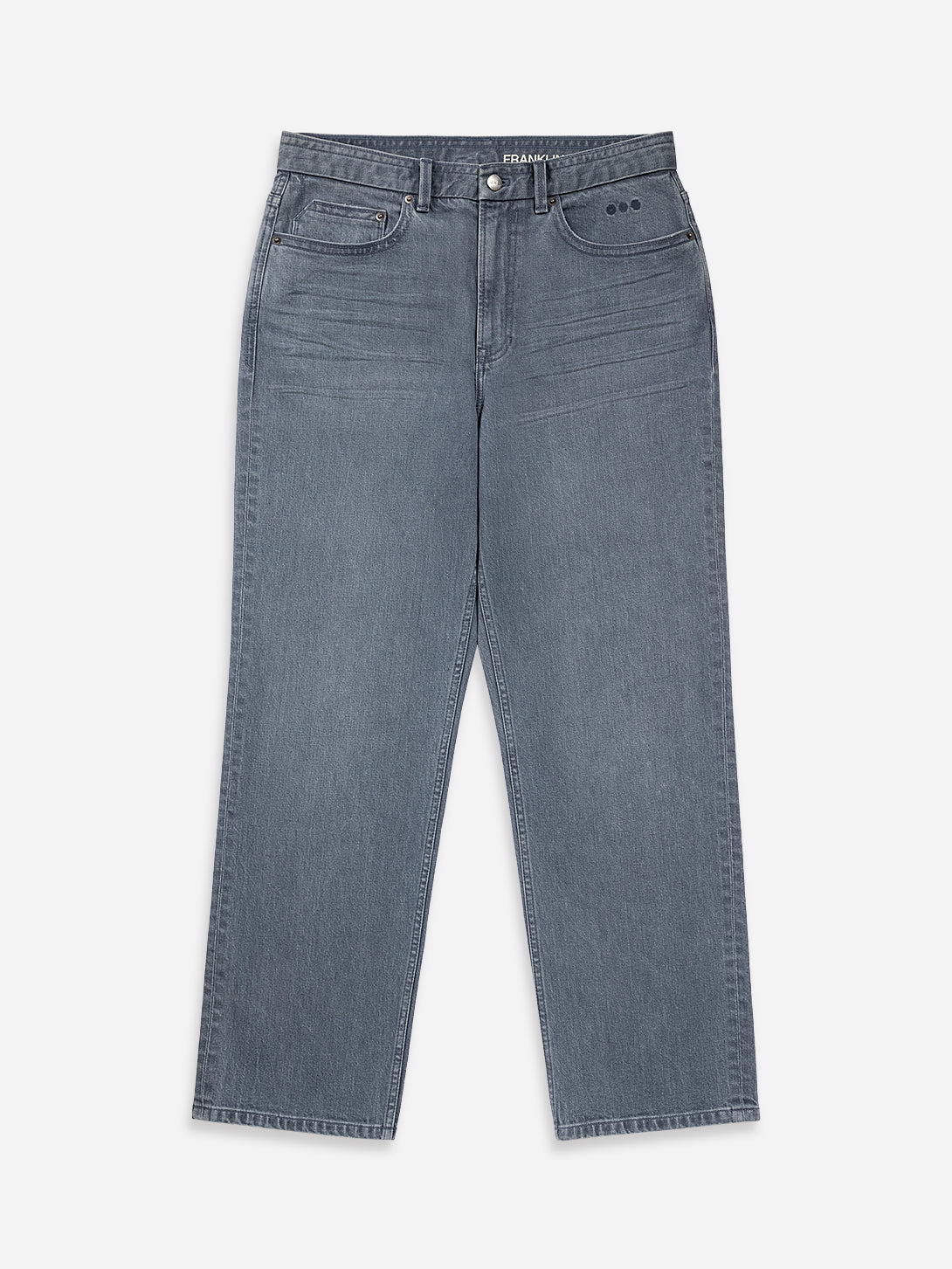 Mid Indigo Franklin Straight-leg Jeans Mens Light Wash Indigo Denim Jeans Straight Leg Fit