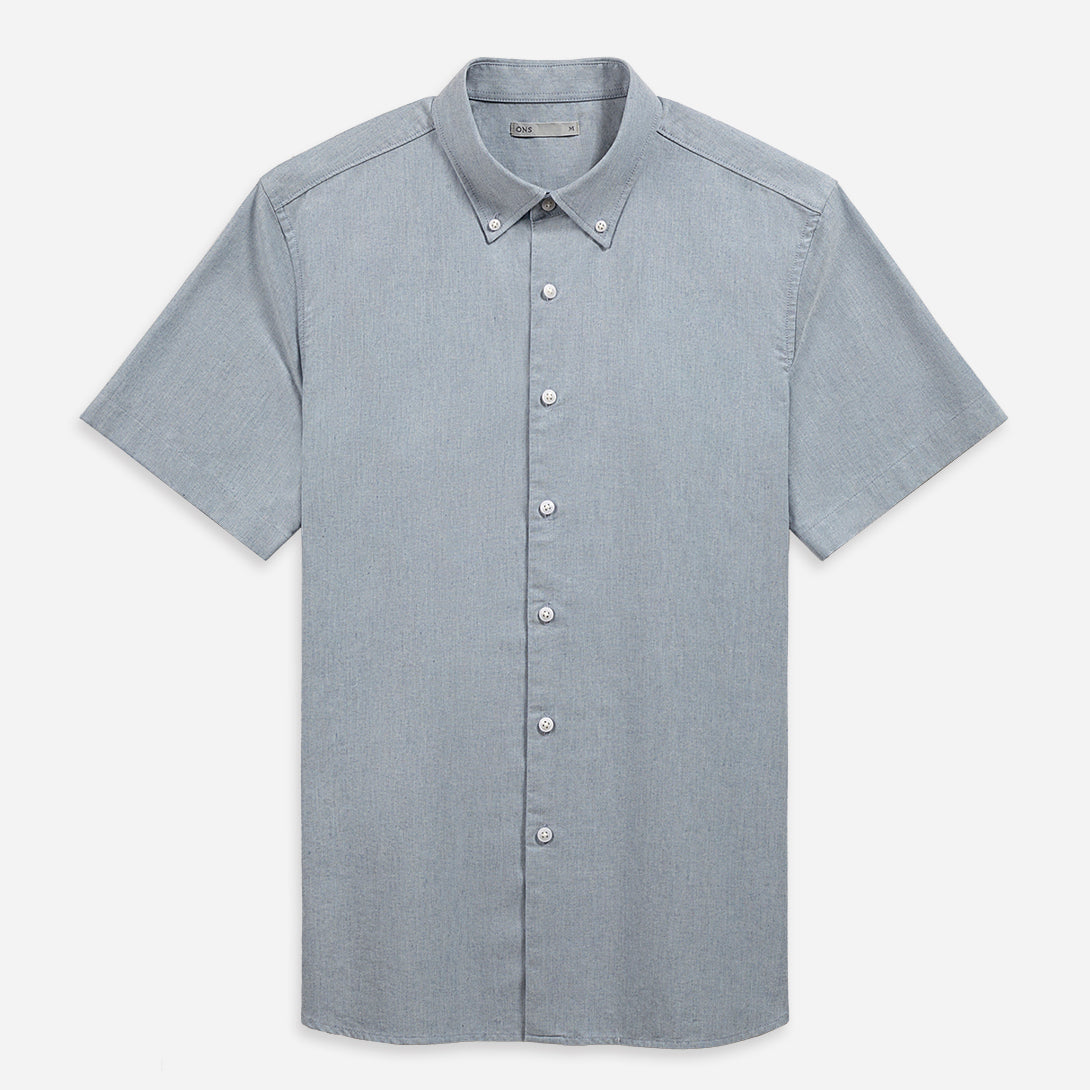 Dk Blue Heather Fulton Heather SS Shirt
Mens Button Down Short Sleeve Shirt Woven ONS Clothing