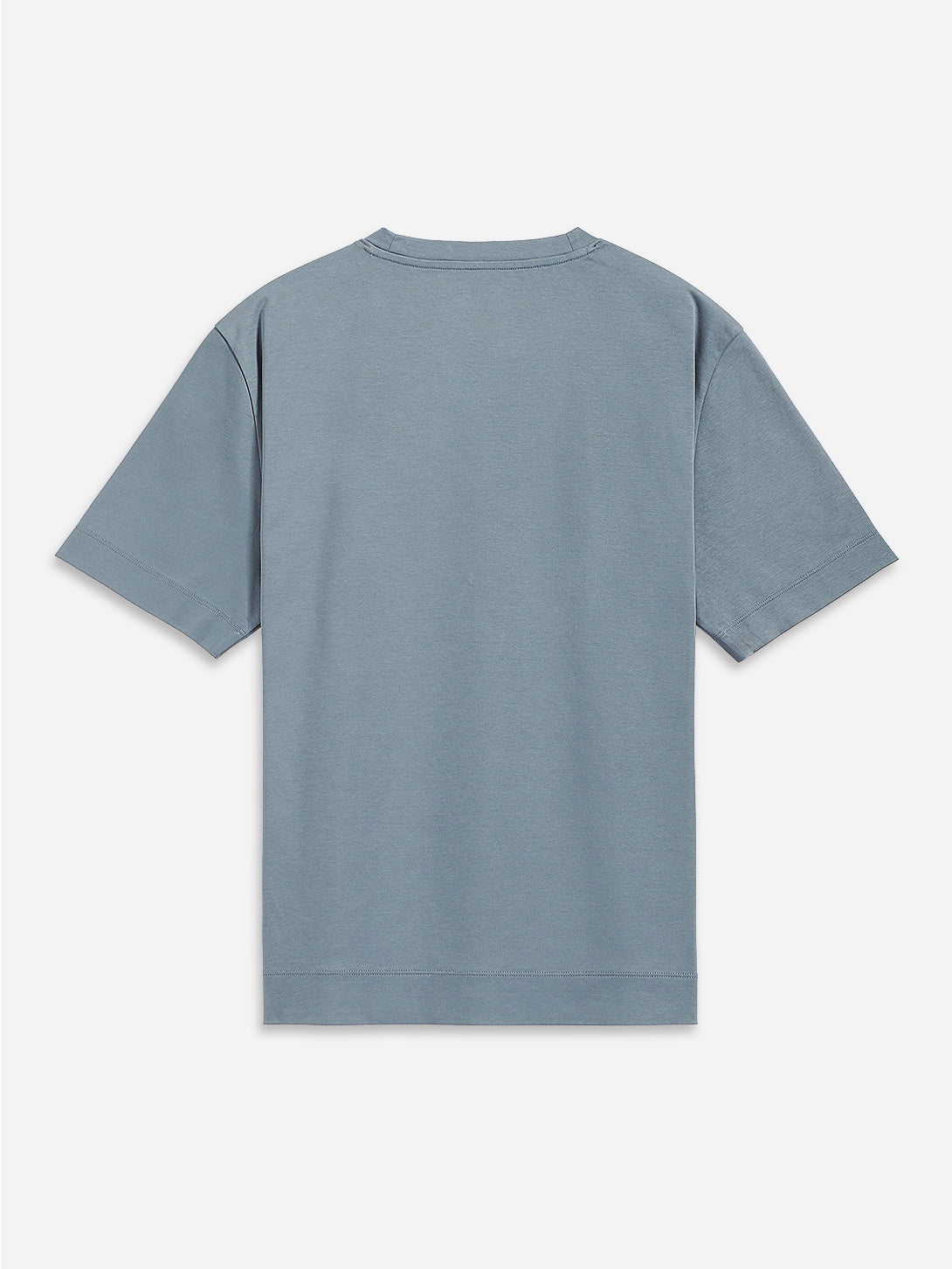 Steel Blue Baseile Pocket Tee Mens Relaxed Fit Short Sleeve Pocket Tee Shirt Stretch Athleisure