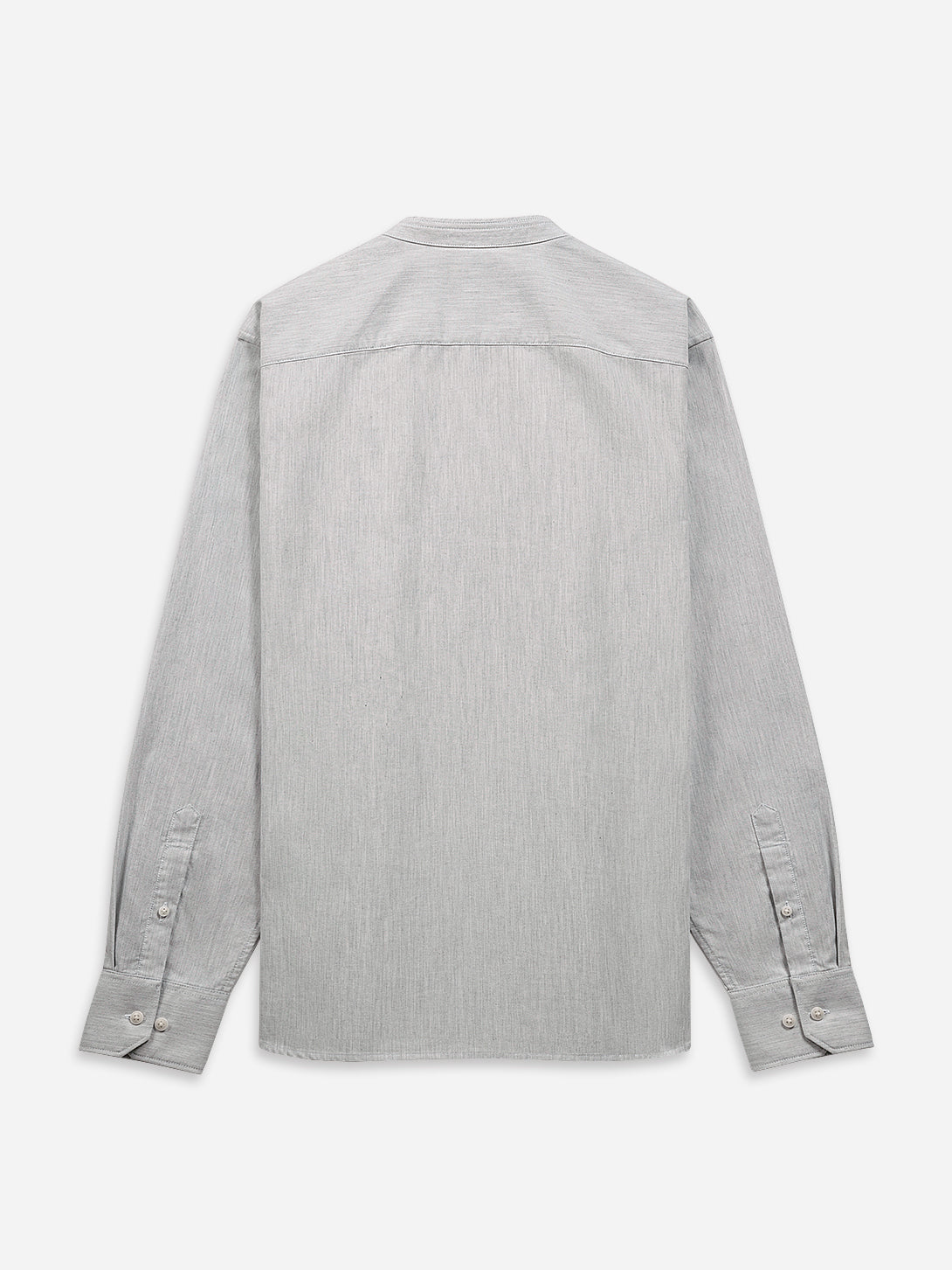 Lt Grey Heather Aleks Heather Oxford Shirt Mens Band Collar Button Up Dress Shirt Oxford