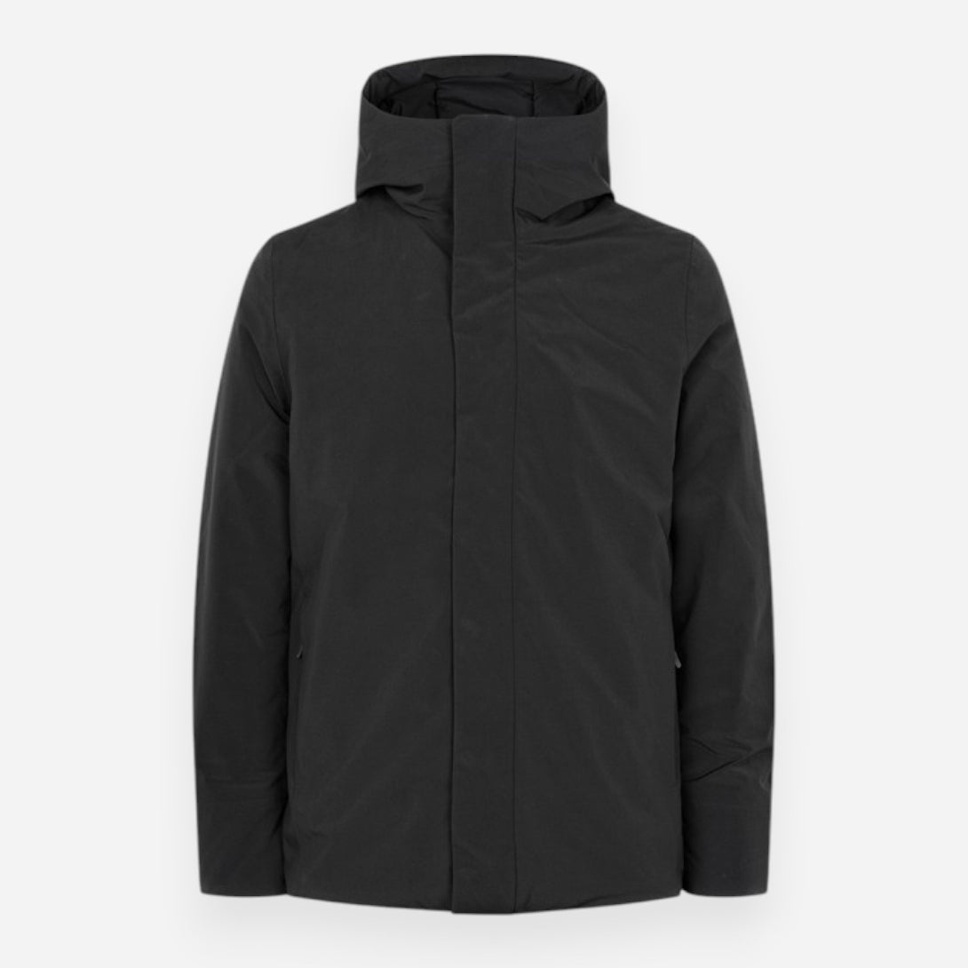 Black Sajohn Jacket Mens Puffer Jacket Samsoe Samsoe