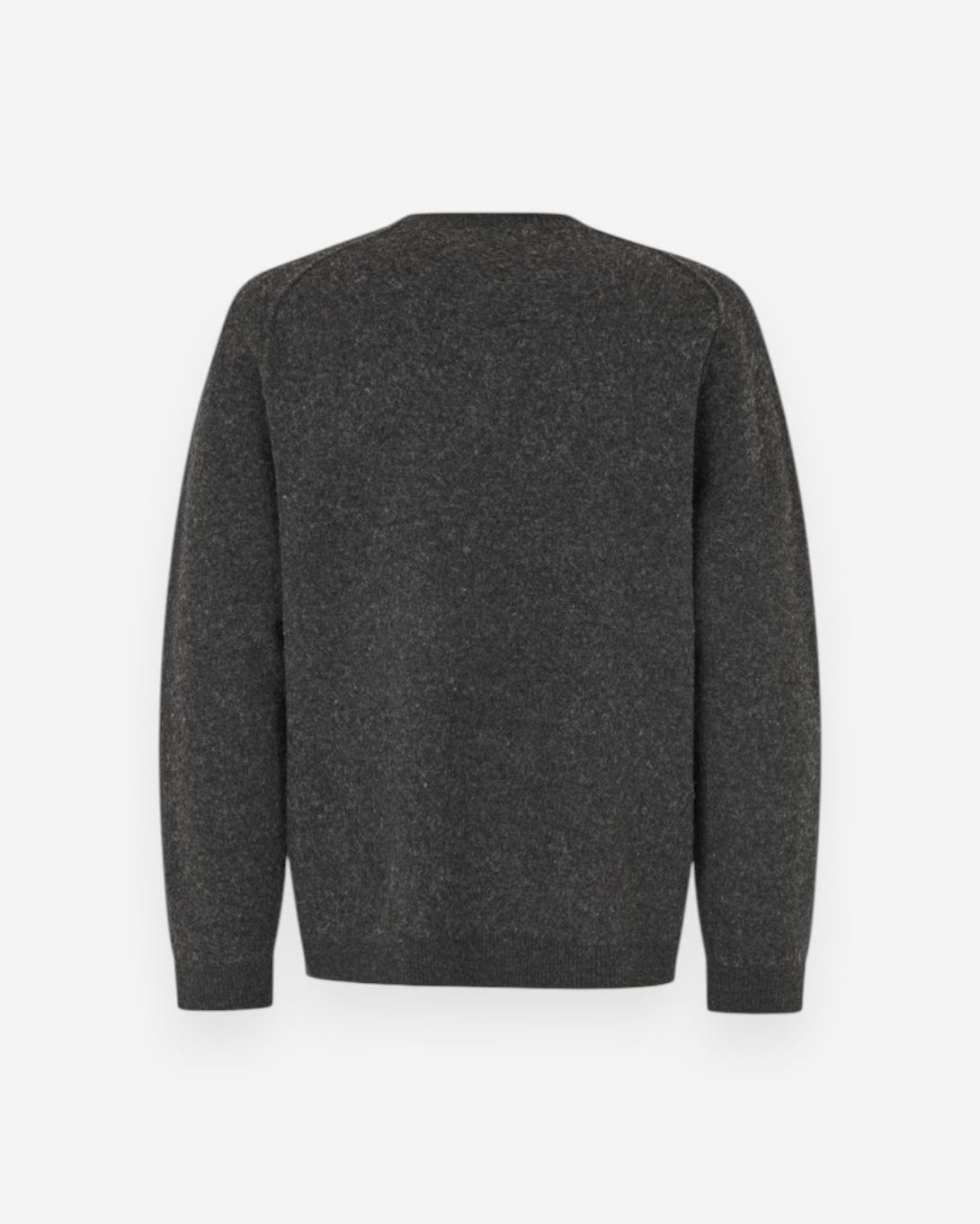 Dar Grey Mel Sarick Sweater Mens Henley Sweater Pullover Samsoe Samsoe