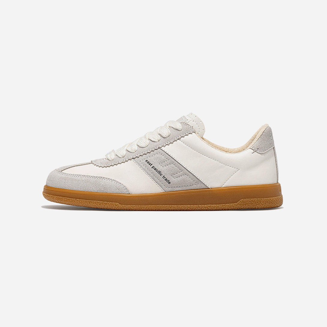 Off White Grey Santos East Pacific Trade Sneakers Leather Suede Ortholite