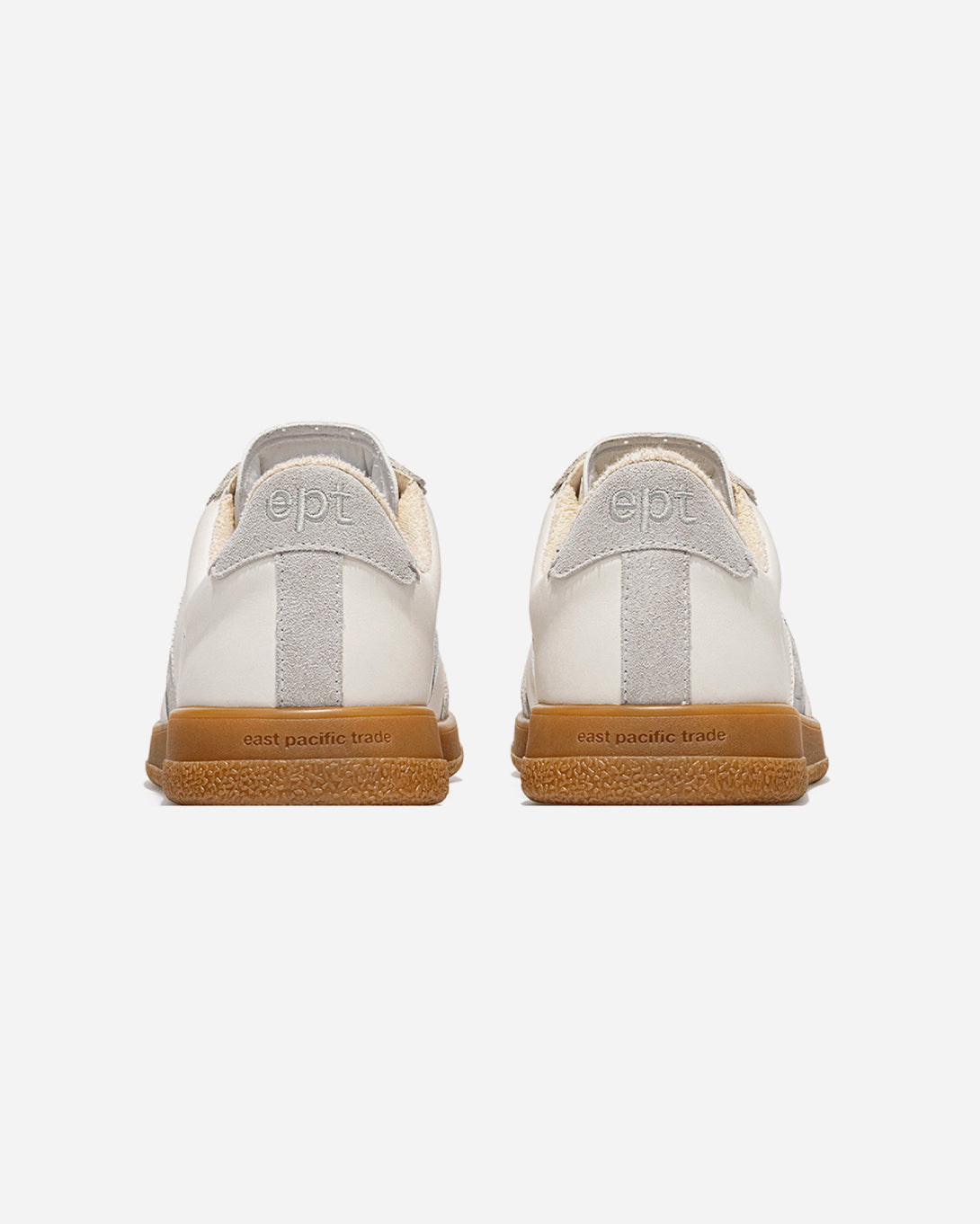 Off White Grey Santos East Pacific Trade Sneakers Leather Suede Ortholite