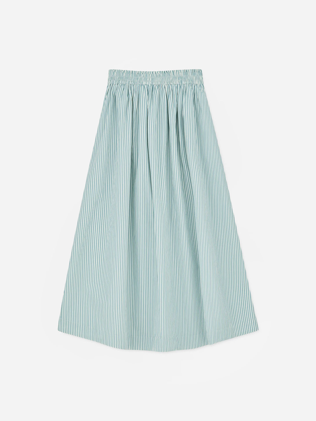 White/Aqua Stripe Dagny Skirt Womens Long Skirt Skall Studio