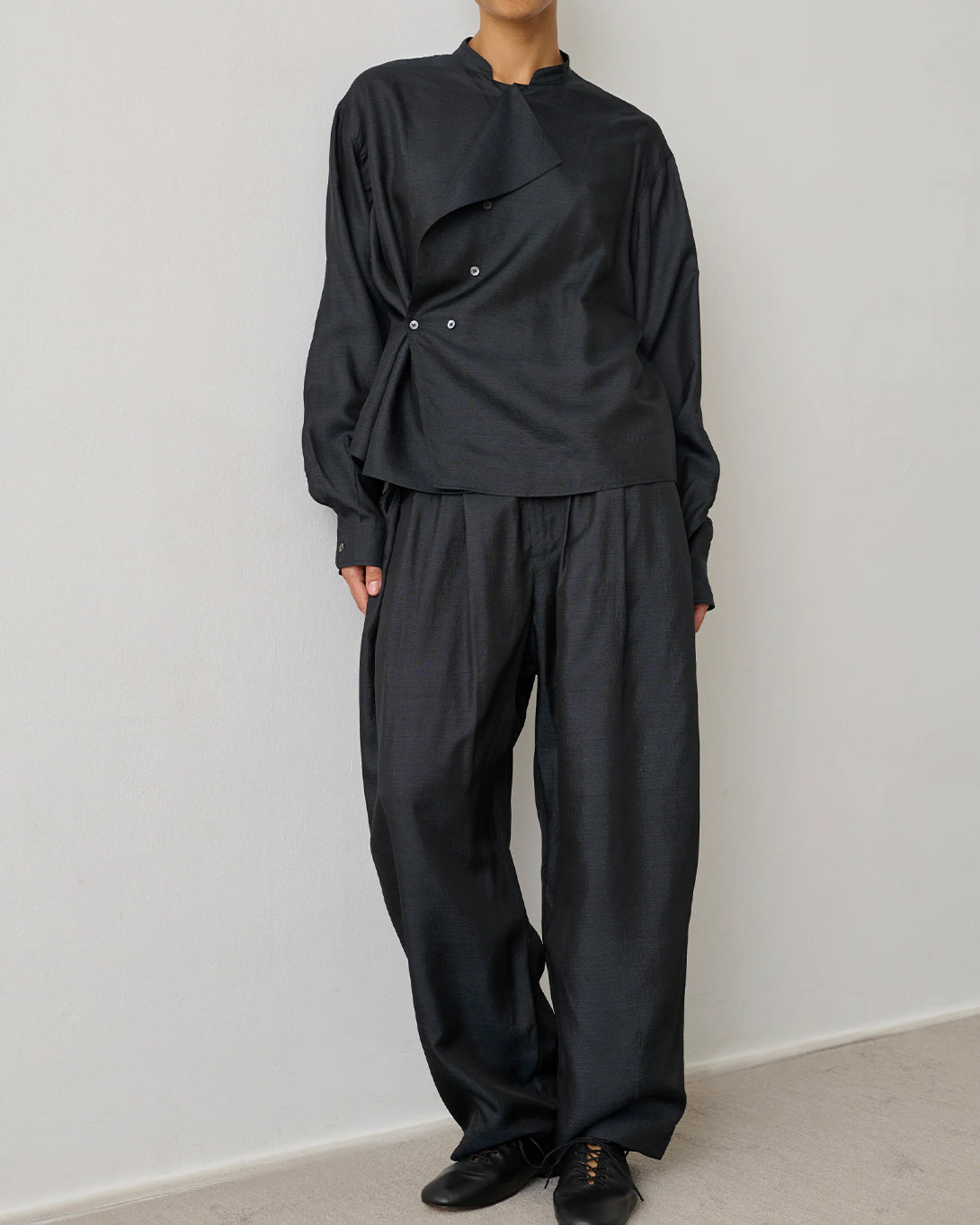 Noir Vernon Womens Black Lightweight Casual Pants Elastic Soeur Clothing