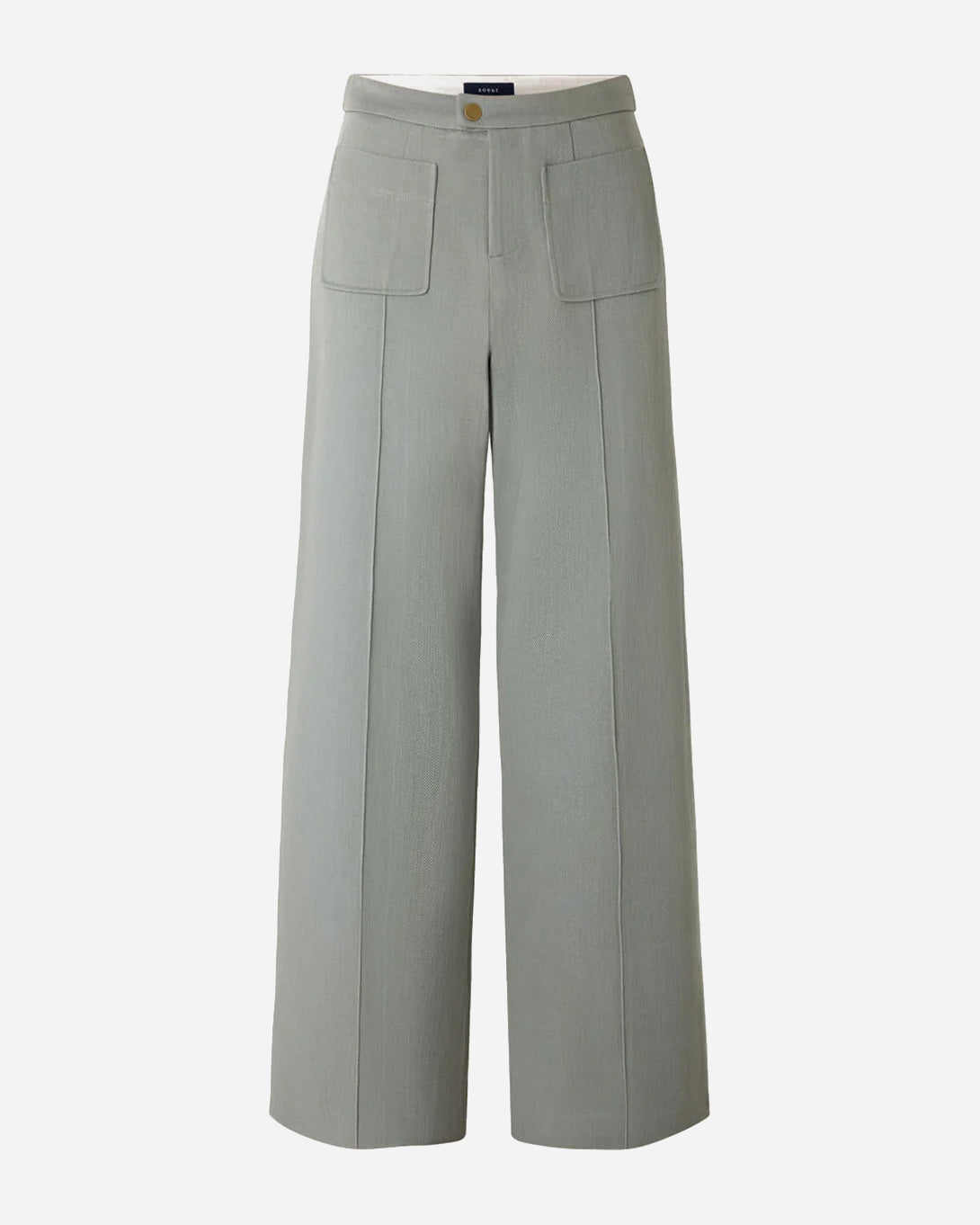 Vert D'eau Harry Womens Green Trousers Casual Formal Pants Leg Pleat Soeur Clothing