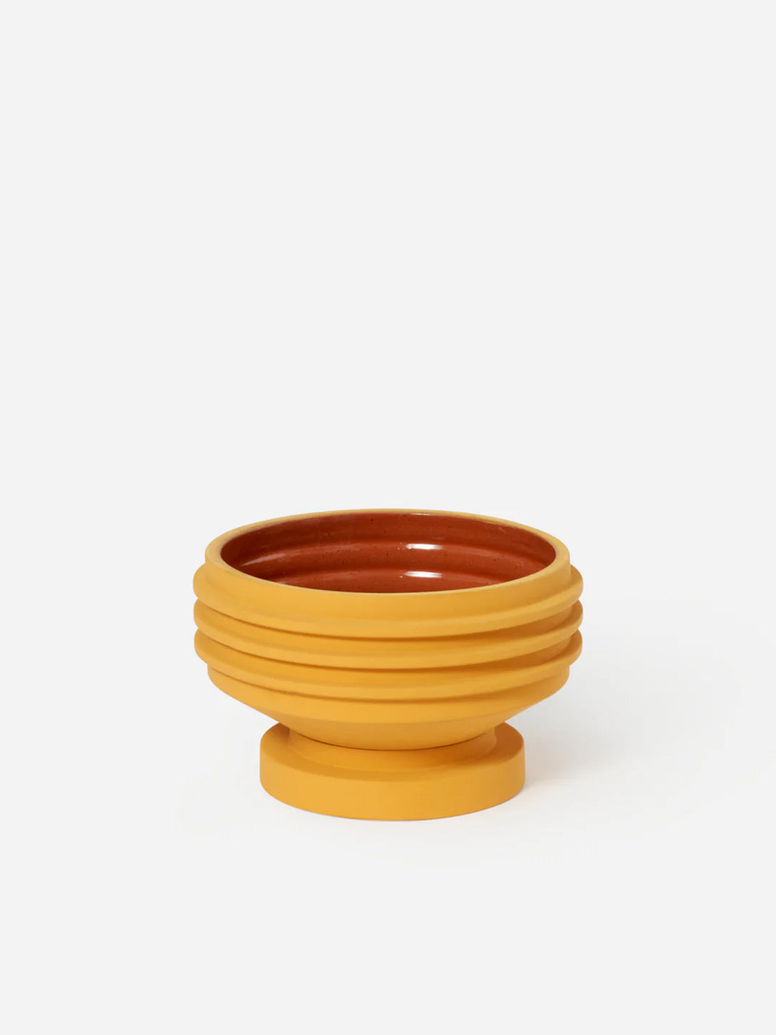 Yellow Strata Plant Vessel Areaware Planter House Plant