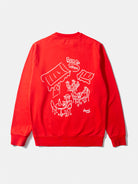 Red Taberna Sweatshirt Mens Pullover Crew Neck Sweatshirt Edmmond Studios