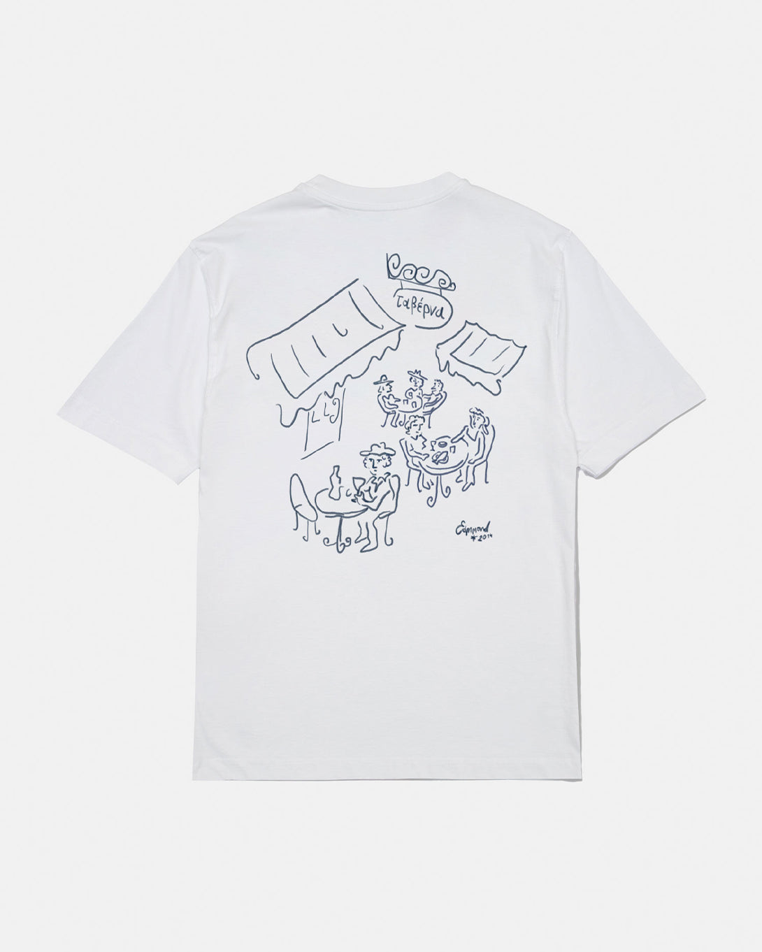 White Taberna Mens Short Sleeve Tee Edmmond Studios