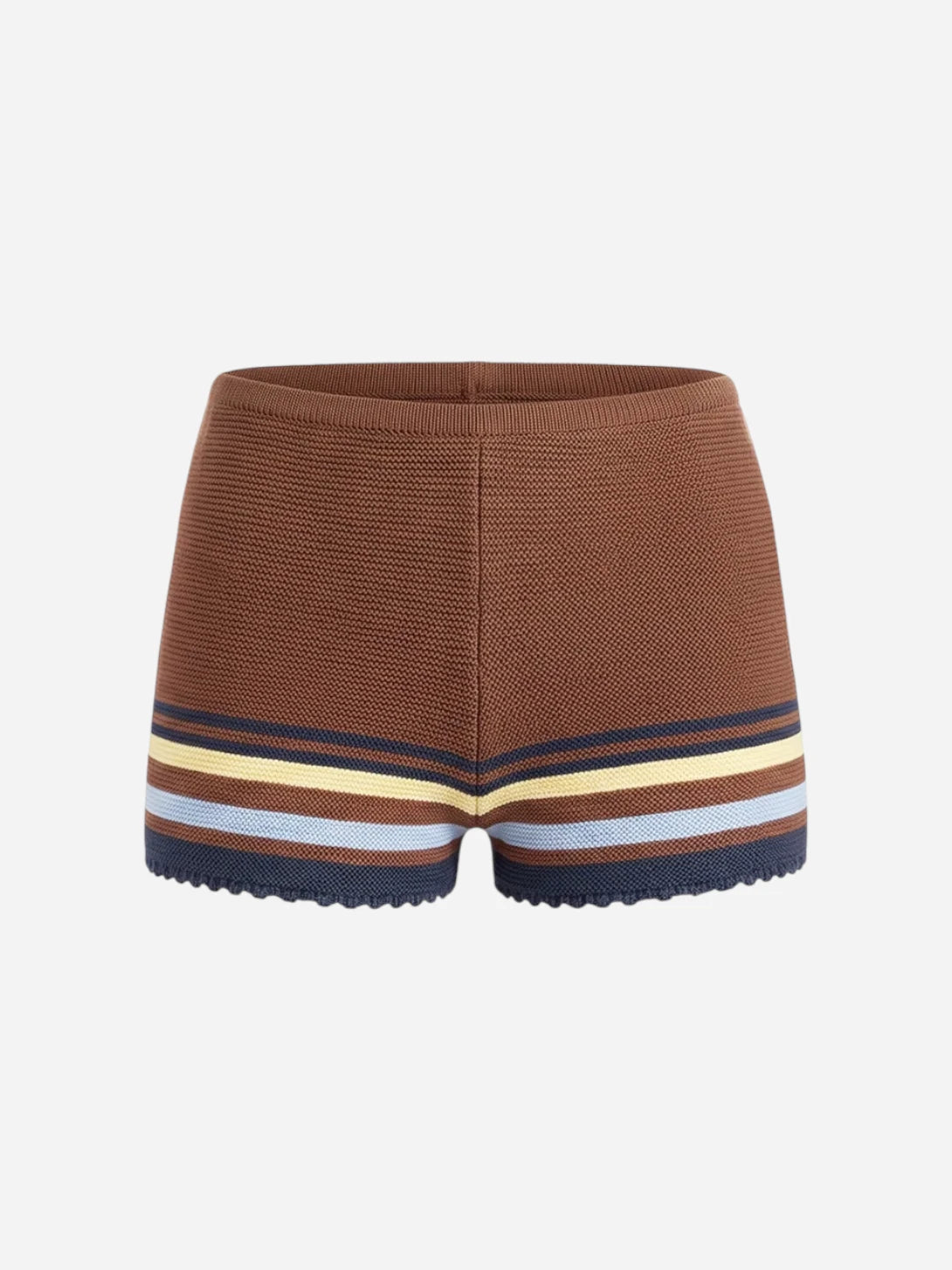 Walnut Wood Copenhagen Stripe The Cleo Short Womens Striped Cotton Shorts Solid And Striped