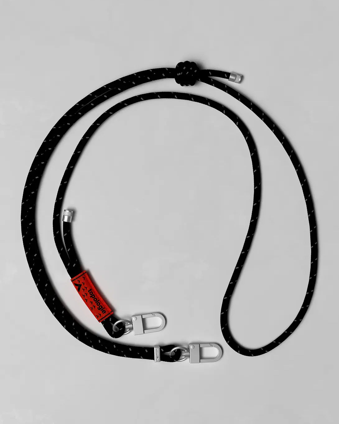 Black Reflective Topologie 6mm Rope Strap