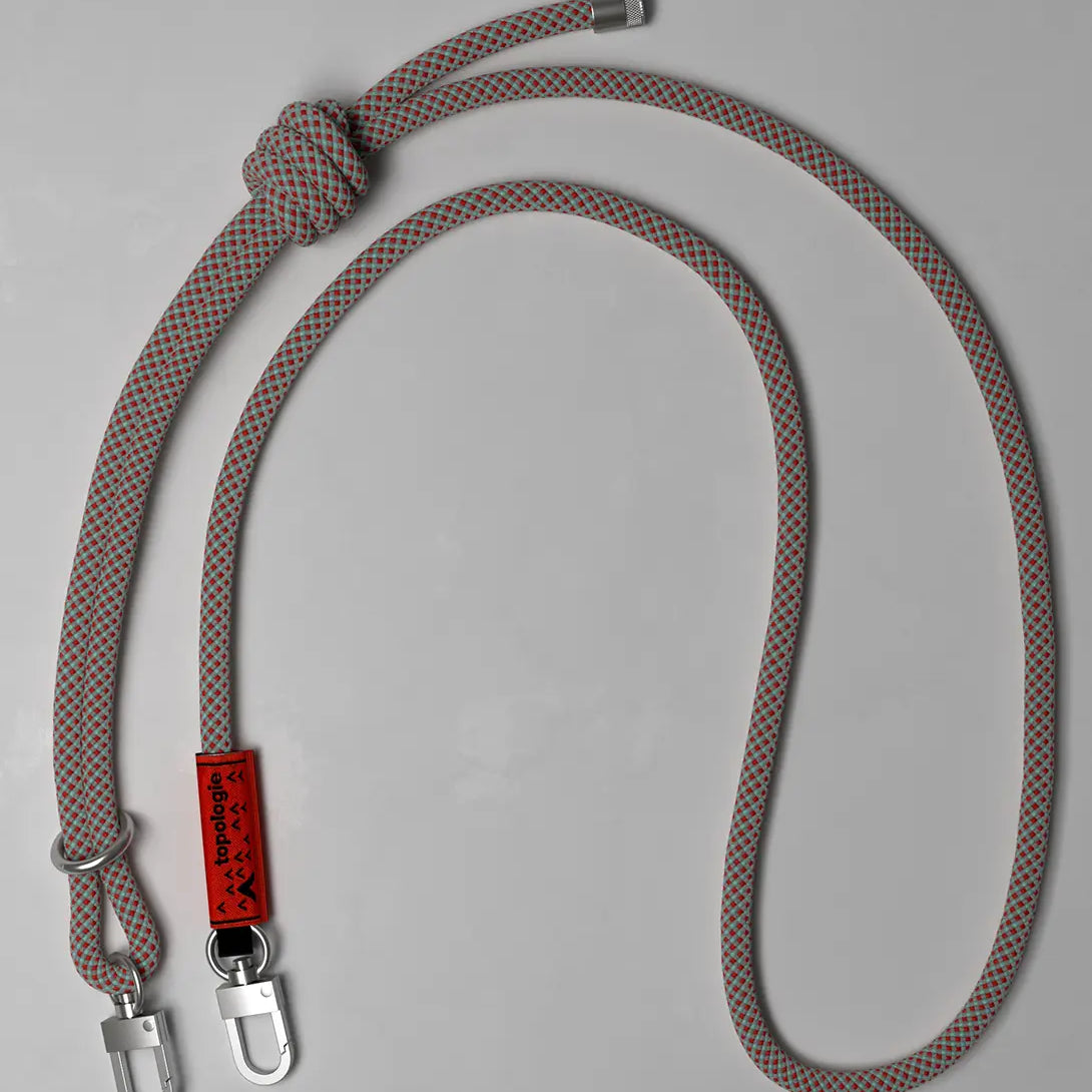 Grey / Red / Blue / Lattice Topologie 8mm Rope Strap 