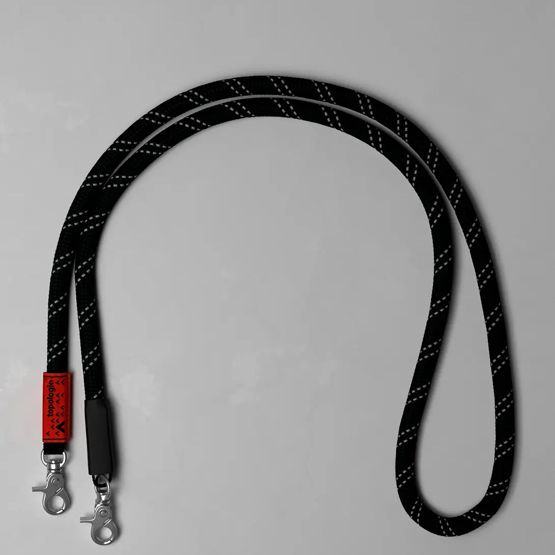 Black Reflective Topologie Rope Strap 10mm