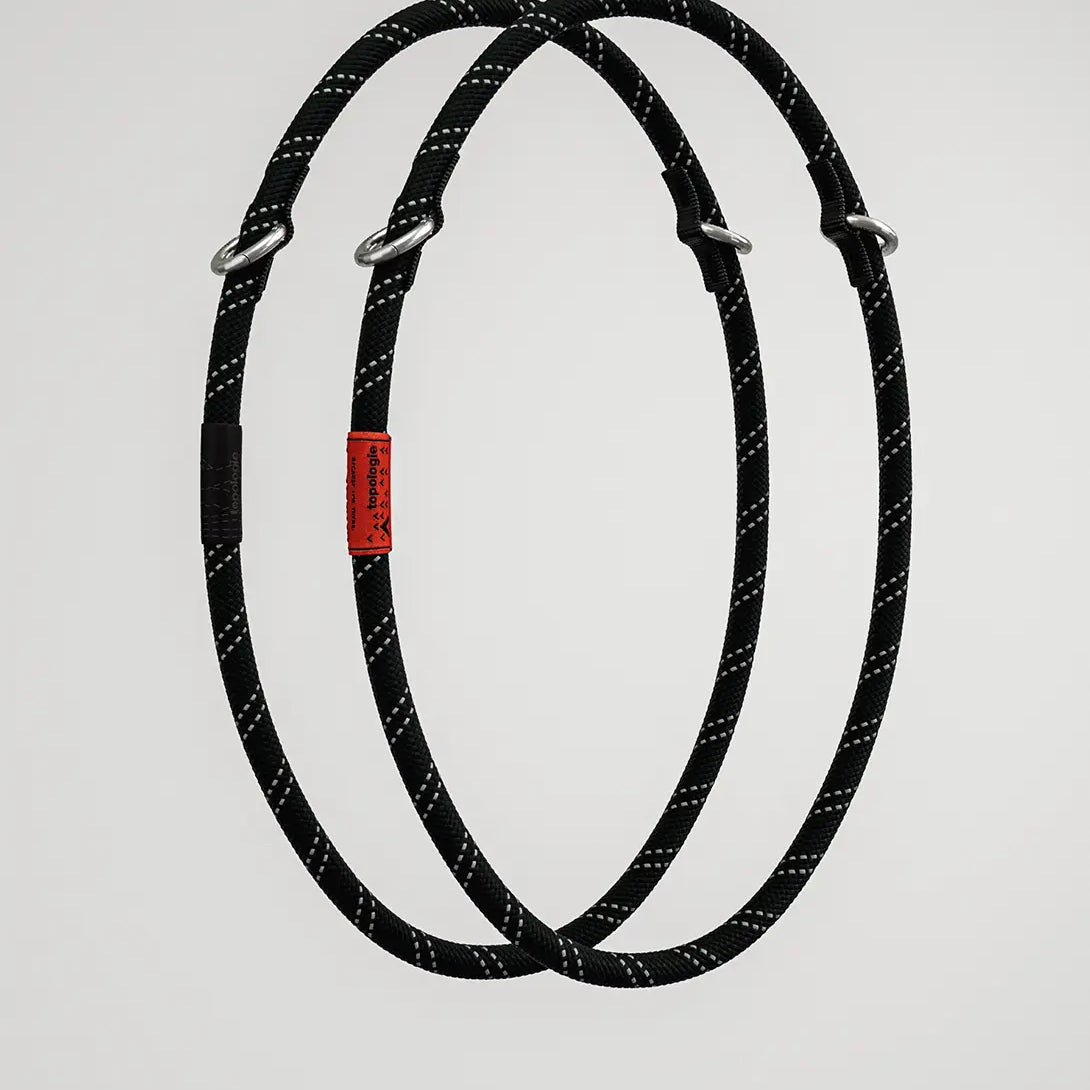 Black Reflective Topologie Rope Loop 10mm