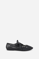 Black Valley Woven Vegan Womens Vagabond Flats Shoes