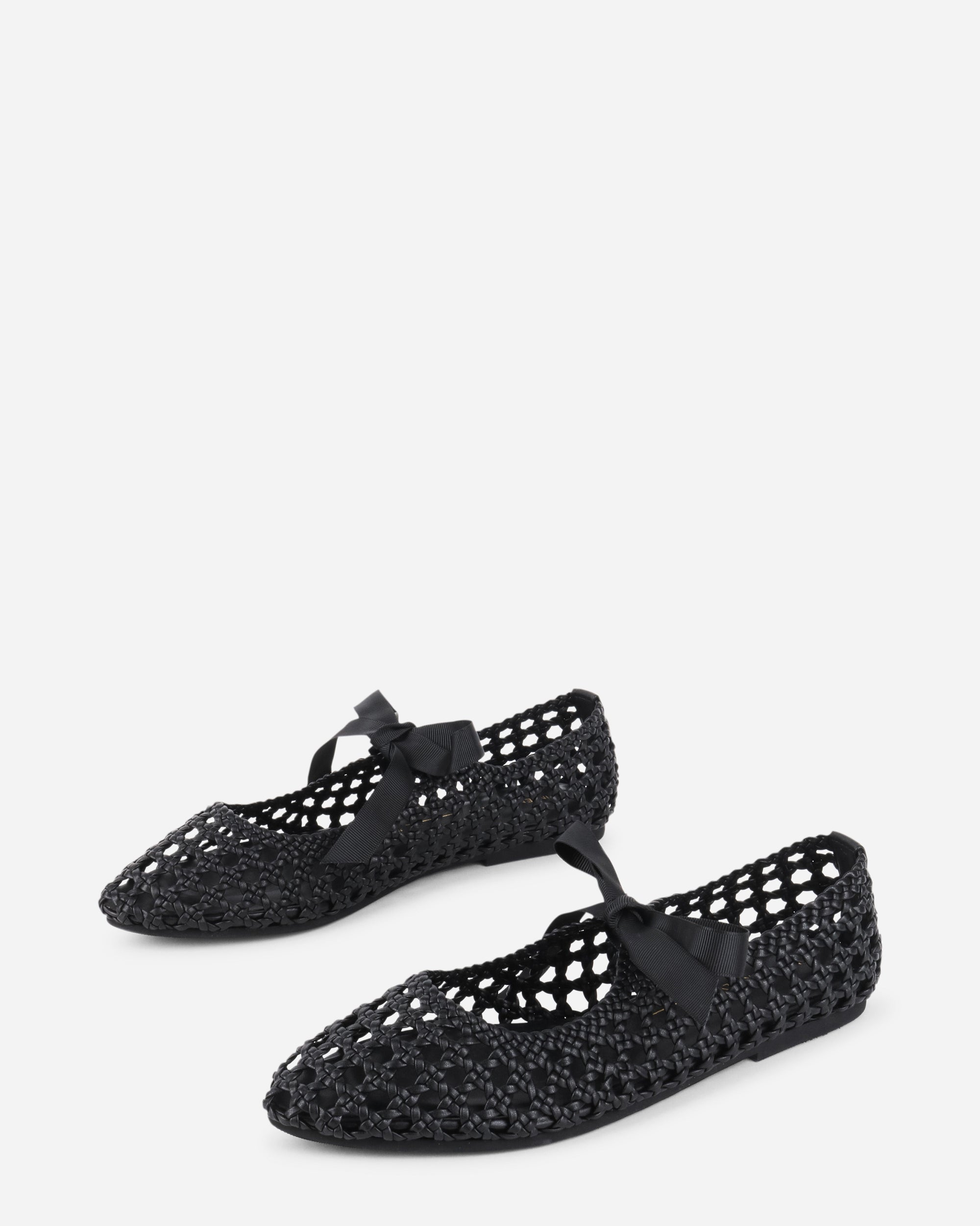 Black Valley Woven Vegan Womens Vagabond Flats Shoes