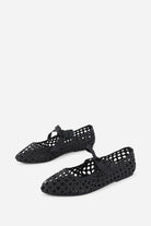 Black Valley Woven Vegan Womens Vagabond Flats Shoes
