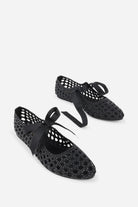Black Valley Woven Vegan Womens Vagabond Flats Shoes