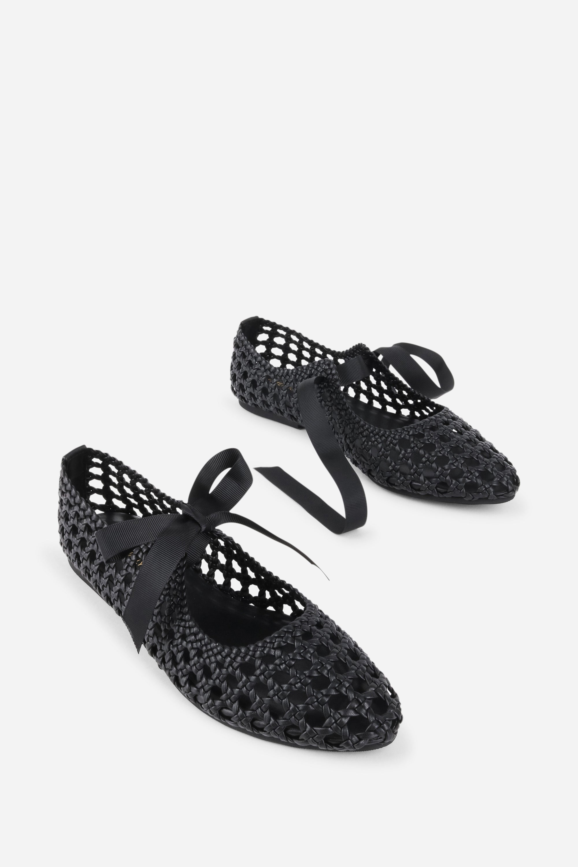 Black Valley Woven Vegan Womens Vagabond Flats Shoes