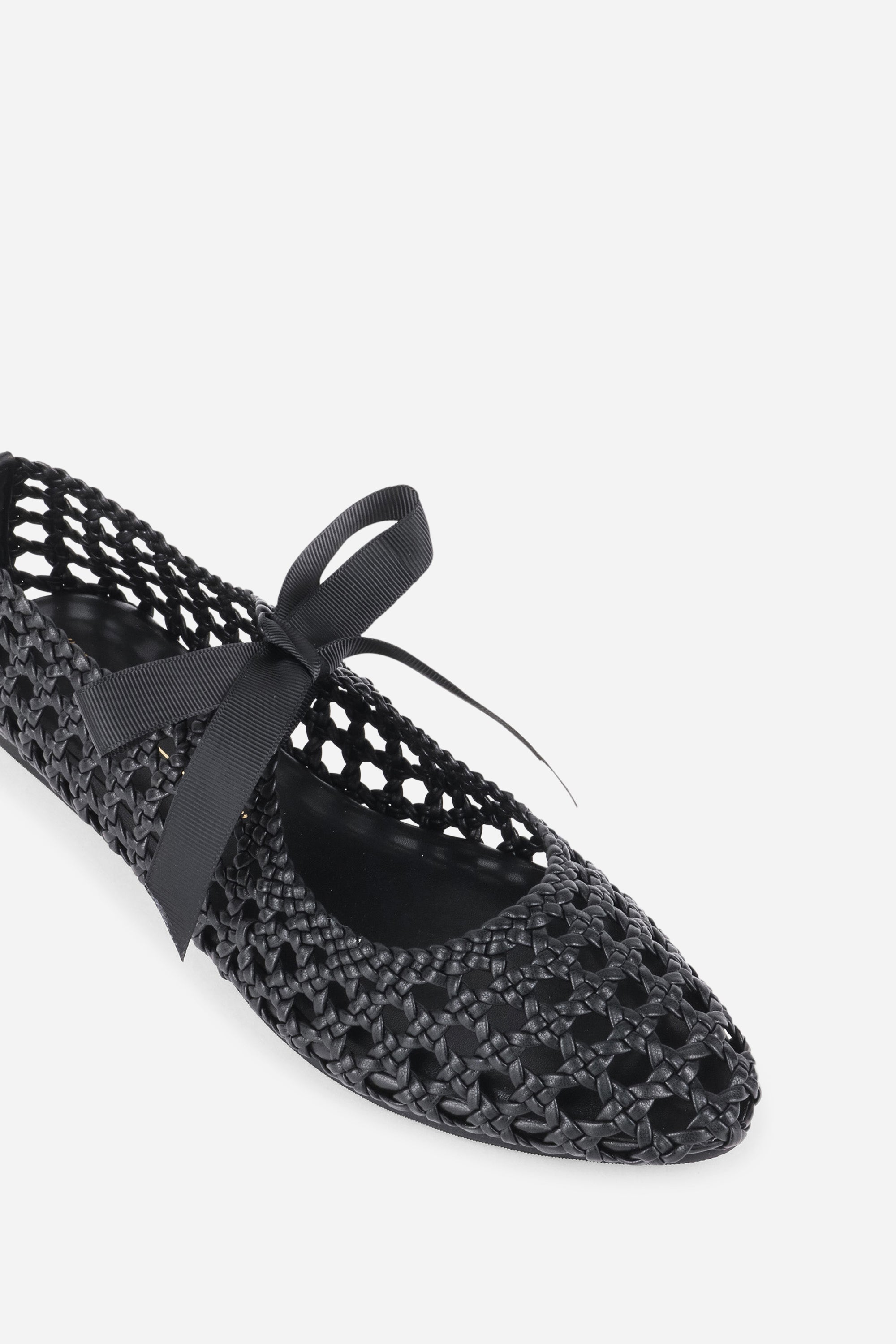 Black Valley Woven Vegan Womens Vagabond Flats Shoes