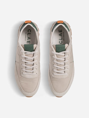 Vanilla Sea Green Chino Mens Recyclable Clae Sneakers