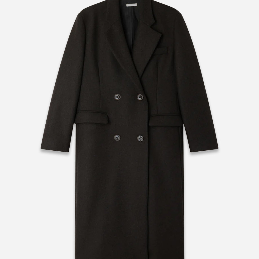 Teck Nara Womens Long Wool Overcoat Womens Trench Jacket