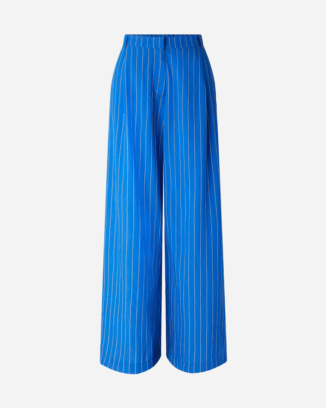 Office Blue Provencia Womens Striped Sessun Trousers Womens High Waisted Pants