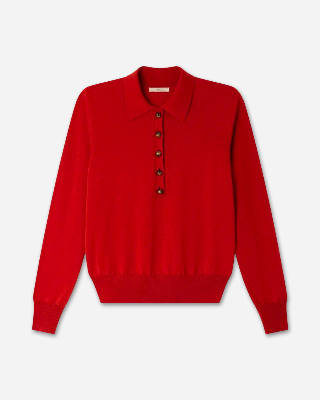 Vitamin Yanaka Womens Sessun Knit Collared Polo Shirt Fine Merino Wool