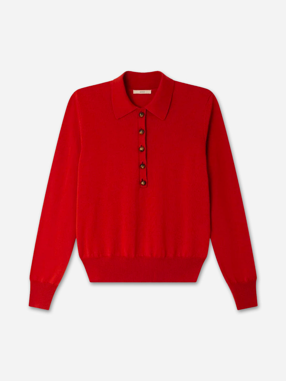 Vitamin Yanaka Womens Sessun Knit Collared Polo Shirt Fine Merino Wool