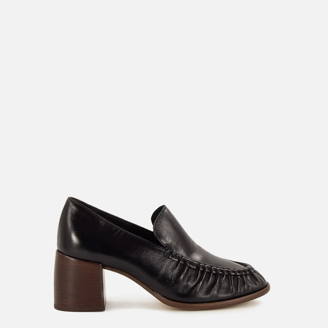 Black Leather Hikari Womens Sessun Shoes Womens Leather Platform Shoes