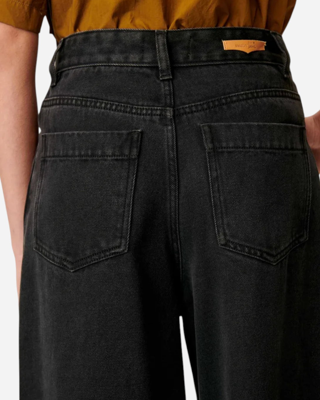 Black Dalt Womens Denim Jeans Sessun