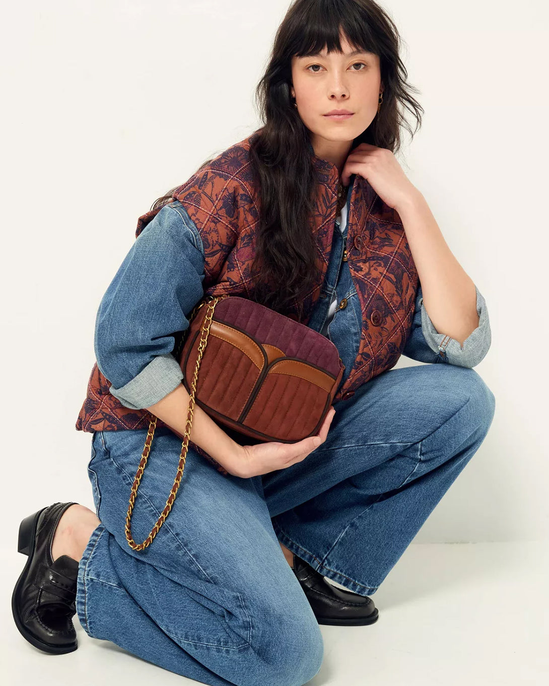 Fall Bloom Divine Suede Womens Sessun Bag Womens Crossbody Bag