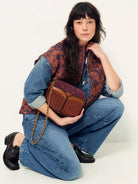 Fall Bloom Divine Suede Womens Sessun Bag Womens Crossbody Bag