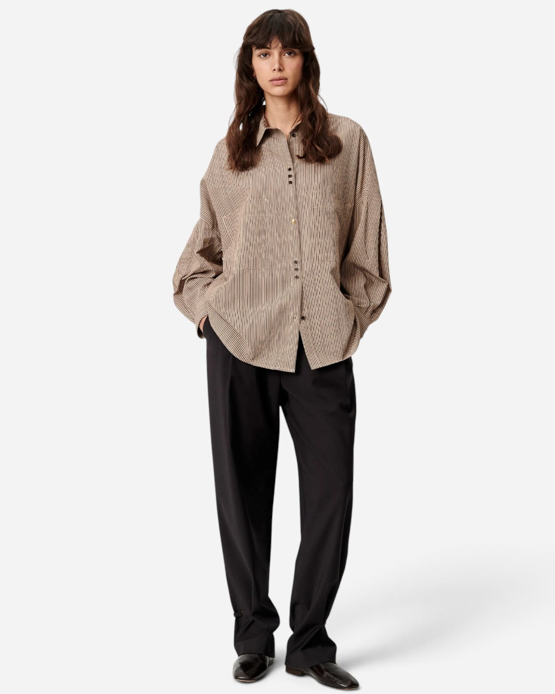 Ebonysand Fontania Womens Woven Button Up Shirt Sessun Clothing