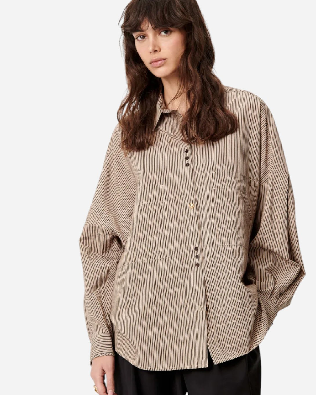 Ebonysand Fontania Womens Woven Button Up Shirt Sessun Clothing