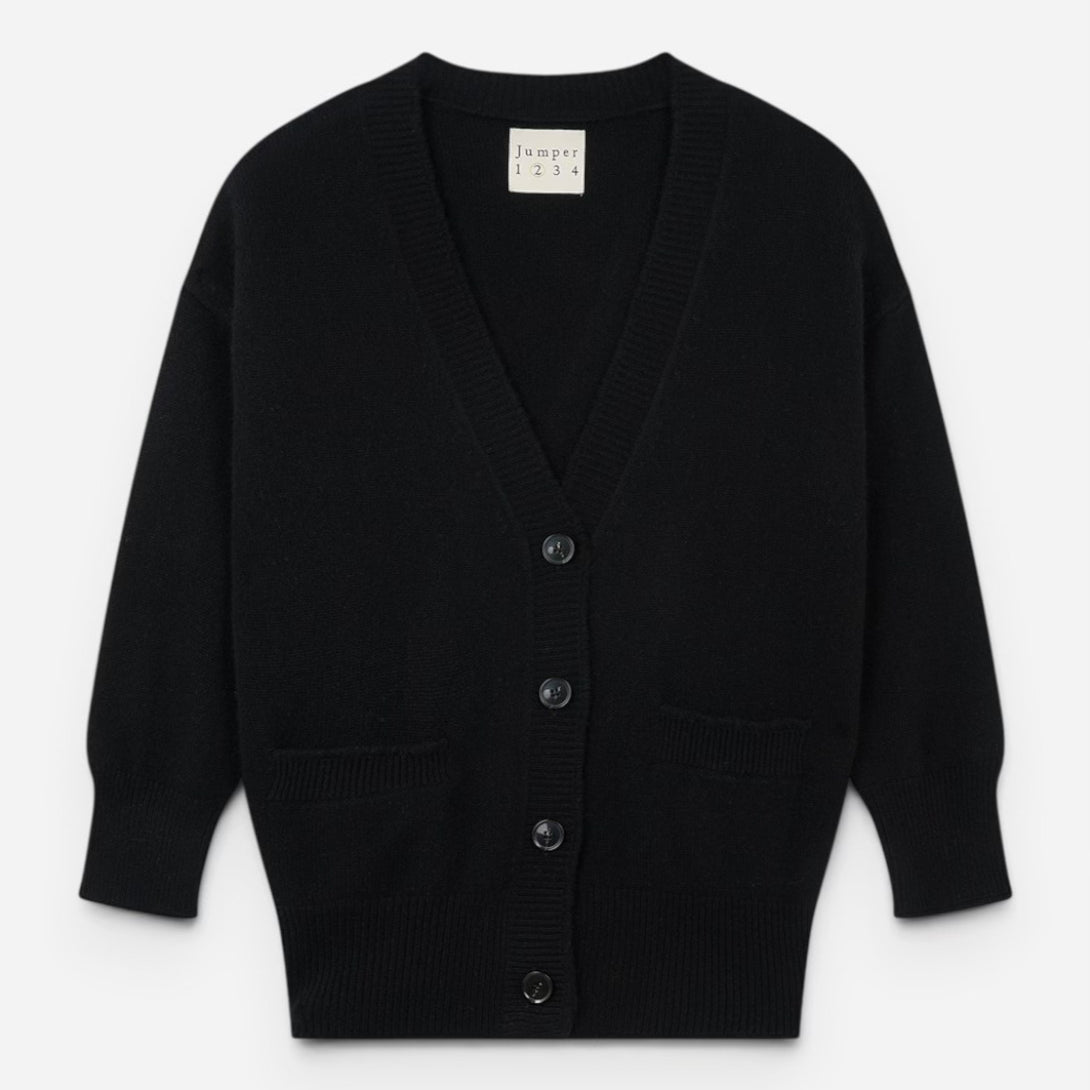 Distressed Vee Cardigan
