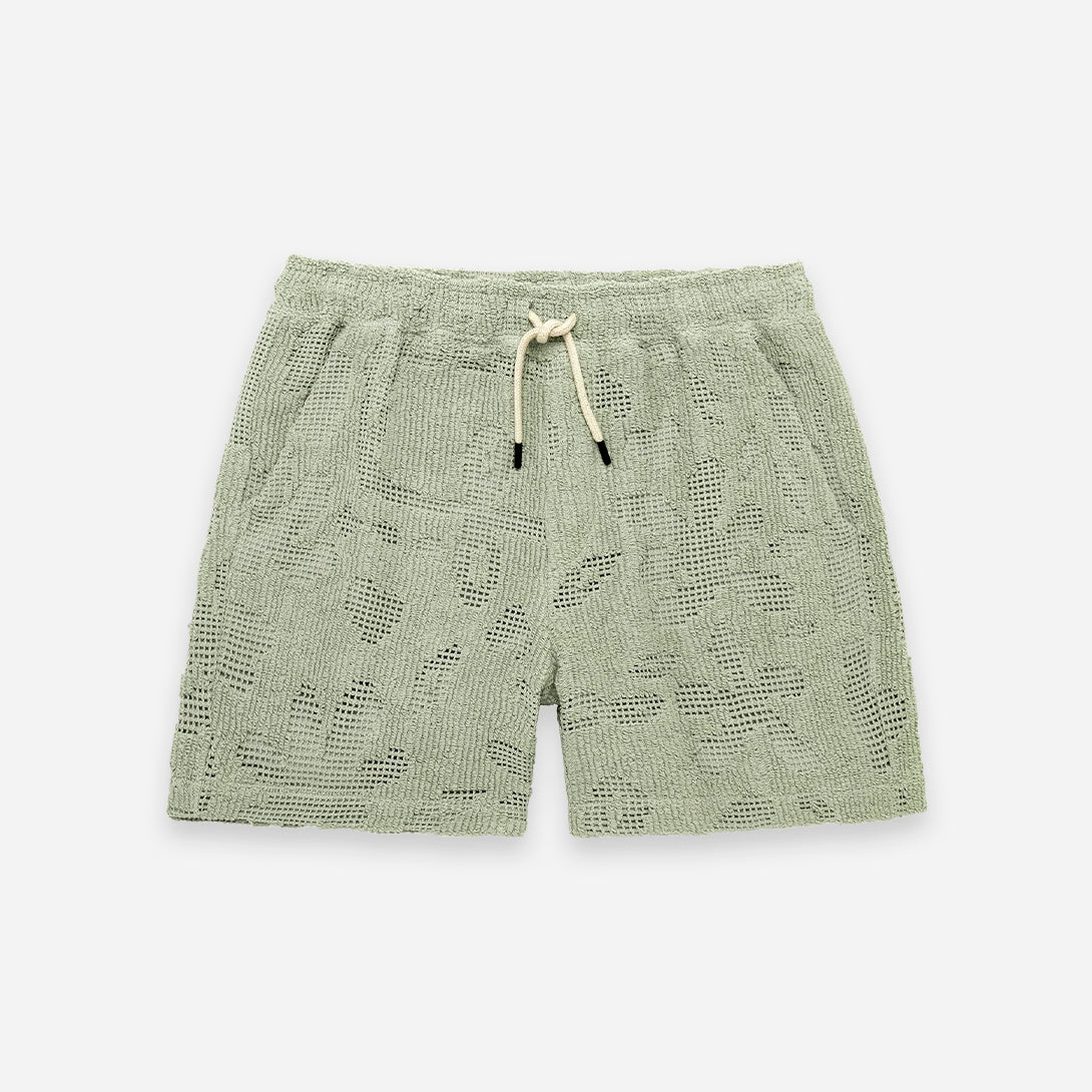 Galbanum Crochet Shorts Mens OAS Shorts Drawstring